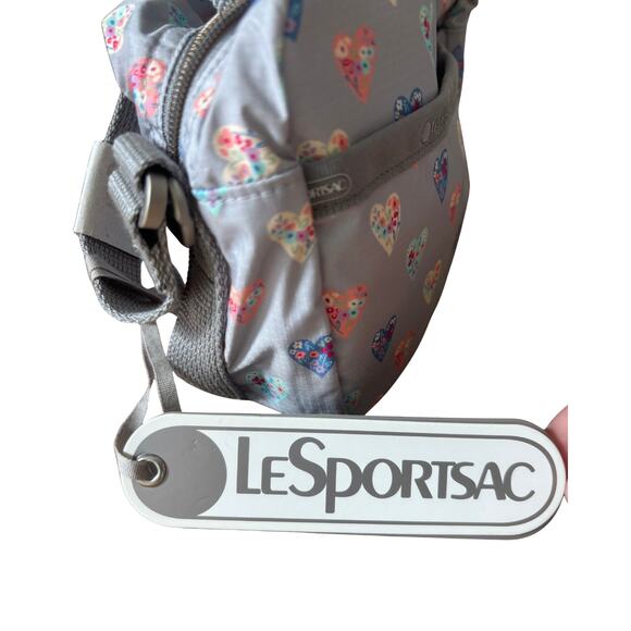 LeSportsac “Cafe Convertible” Heartfelt Frost C Print Crossbody/Shoulder Bag NWT - Picture 10 of 10